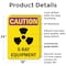 Signmission Radiation & Laser Sign, 24 in H x 18 in W, Plastic, Rectangle OS-2PACK-CR-P-1824-V-10281 - alternate 5